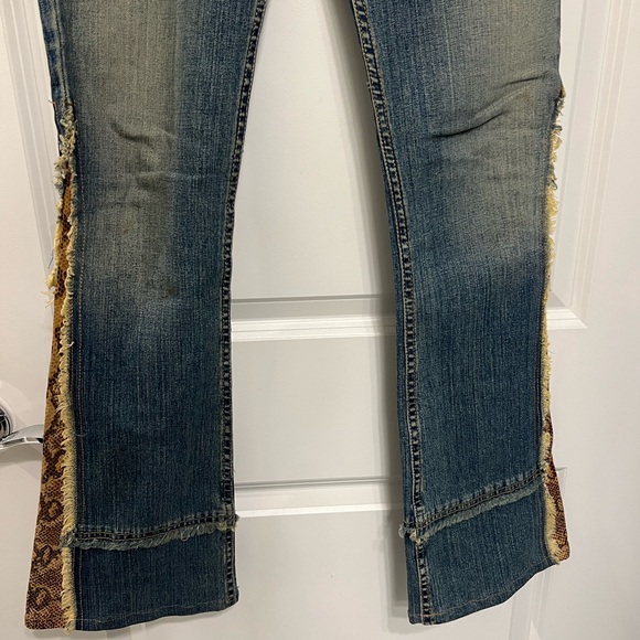 Allen B boot special edition snake skin & country fringe flare boot cut detail - Picture 5 of 5